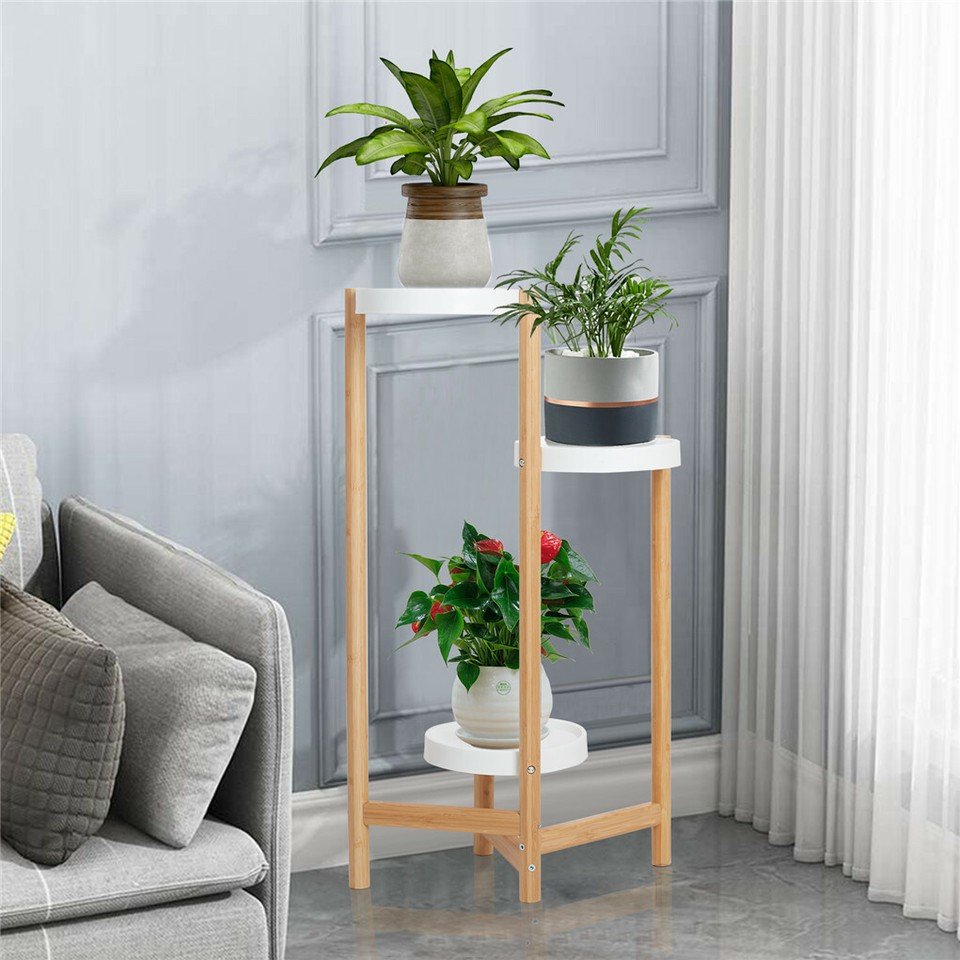 3 Tier Bamboo Plant Stand - V767-XJJ456-S 3 Tier Bamboo Plant Stand - Image 7