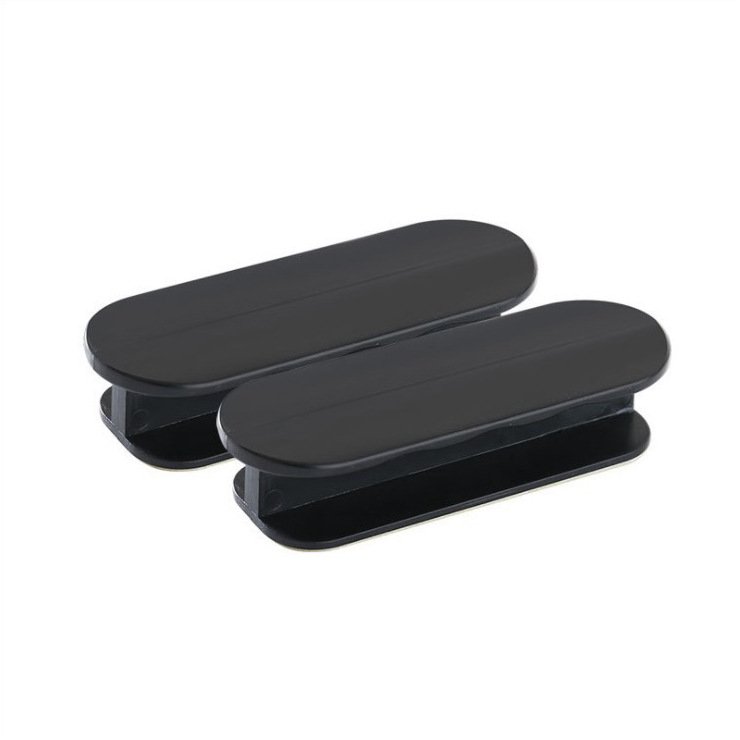 Black 10-Pack No-Drill Window Handle Cabinet Pulls - Adhesive Mounting for Easy Installation