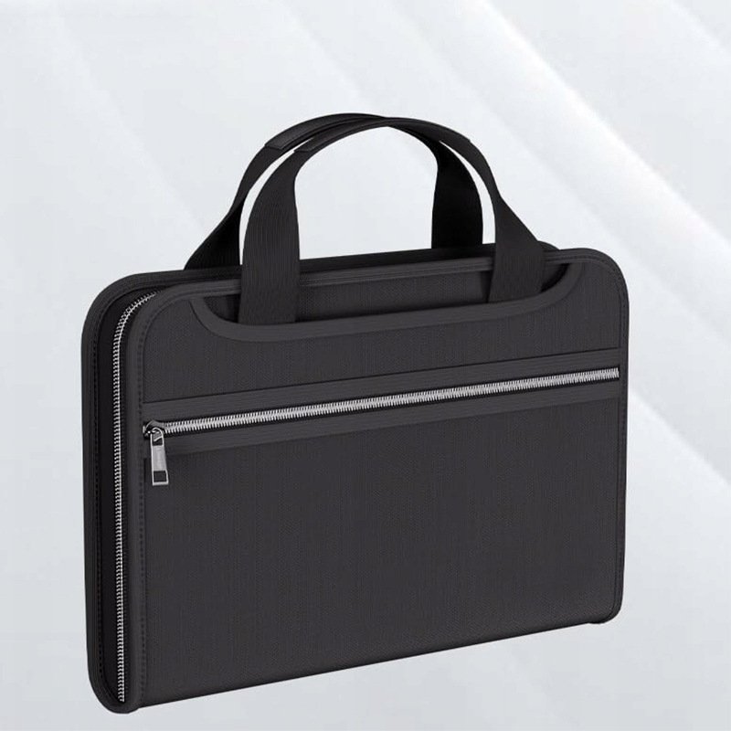 Fireproof & Waterproof Expanding File Folder Organizer with Zipper - Large Capacity Document Safe Bag(Silver zipper handle model) - V888-ELOSUNG37060 Fireproof & Waterproof Expanding File Folder Organizer with Zipper - Large Capacity Document Safe Bag(Silver zipper handle model)