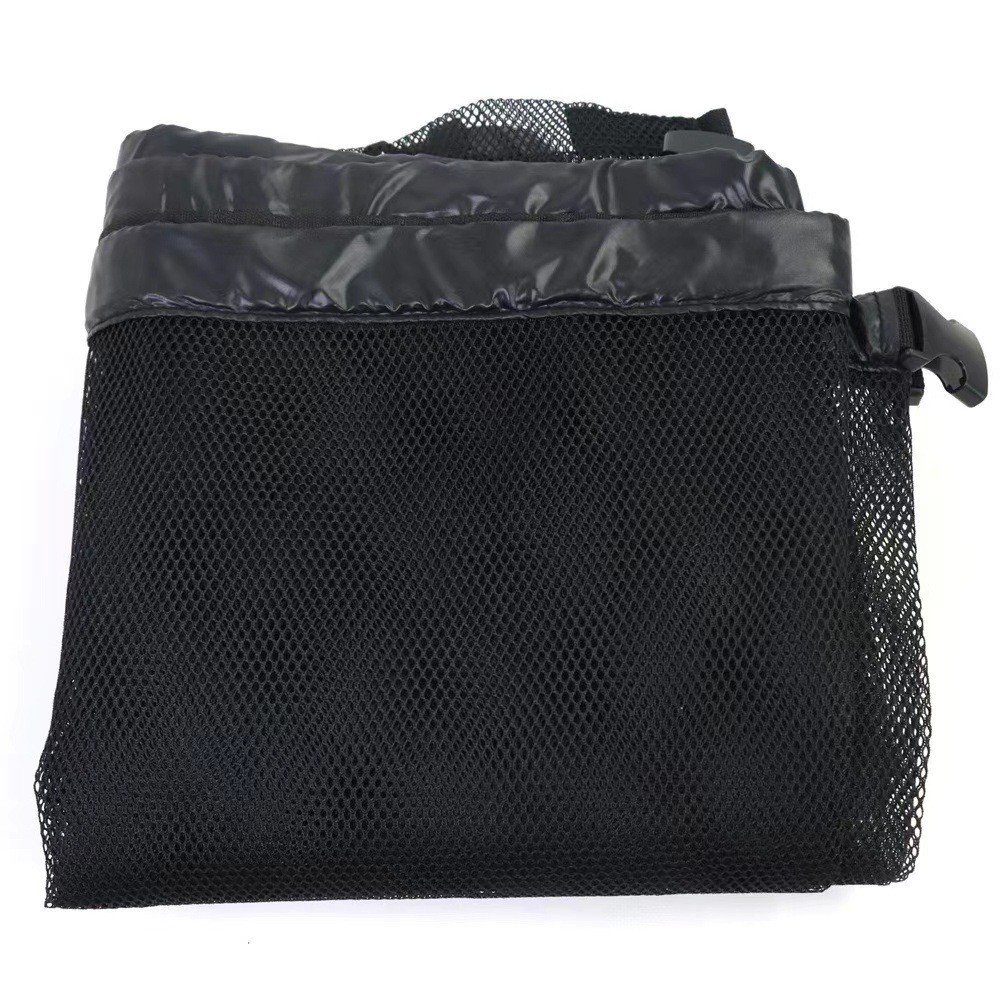 Black Large Hanging Pool Toy Storage Bag - Mesh Net Organiser for Swimming Floats, Sports Balls & Inflatables - 145cm Extra Large Capacity for Outdoor Fences & Garage - V888-ELOSUNG41254 Black Large Hanging Pool Toy Storage Bag - Mesh Net Organiser for Swimming Floats, Sports Balls & Inflatables - 145cm Extra Large Capacity for Outdoor Fences & Garage - Image 2