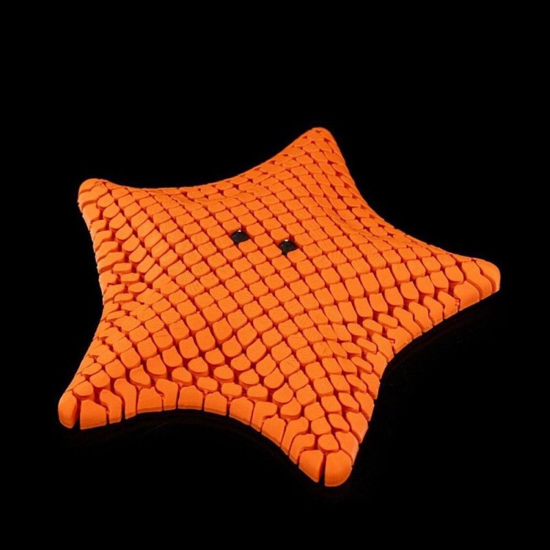 Orange 3D-Printed Articulated Starfish Fidget Toy for Stress Relief - Eco-Friendly 12cm Sensory Toy for Kids & Adults - V888-ELOSUNG45137 Orange 3D-Printed Articulated Starfish Fidget Toy for Stress Relief - Eco-Friendly 12cm Sensory Toy for Kids & Adults - Image 2