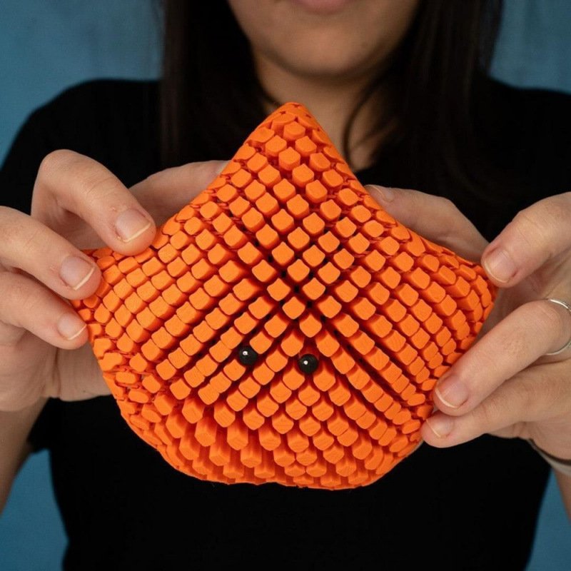 Orange 3D-Printed Articulated Starfish Fidget Toy for Stress Relief - Eco-Friendly 12cm Sensory Toy for Kids & Adults - V888-ELOSUNG45137 Orange 3D-Printed Articulated Starfish Fidget Toy for Stress Relief - Eco-Friendly 12cm Sensory Toy for Kids & Adults - Image 3