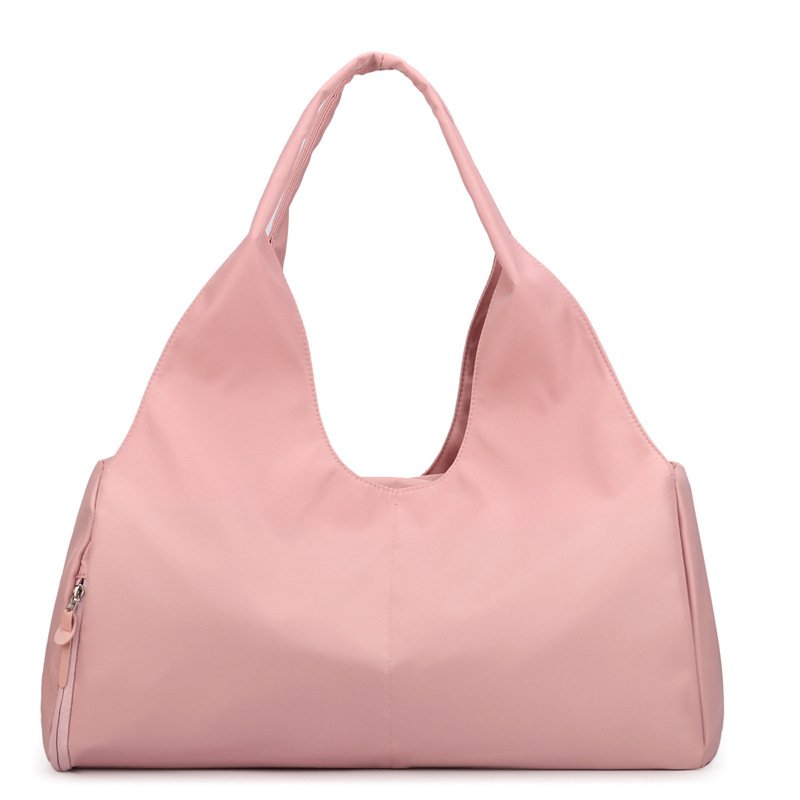 Pink Large Capacity Travel Duffel Bag - Lightweight Sports Gym Bag with Dry Wet Separation for Weekend Getaways and Business Trips