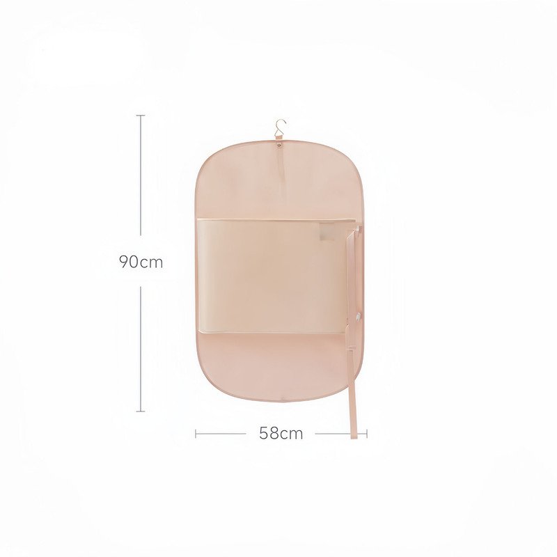 Pink Foldable Hanging Compression Board for Wardrobe Organization – 90×58 cm Ultra-Thin Garment Organizer with Adjustable Side Straps and Top Buckle, Holds Up to 30 Thin Jackets - V888-ELOSUNG48626 Pink Foldable Hanging Compression Board for Wardrobe Organization – 90×58 cm Ultra-Thin Garment Organizer with Adjustable Side Straps and Top Buckle, Holds Up to 30 Thin Jackets - Image 6