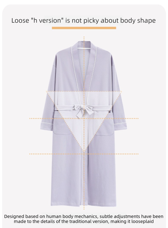 Red 2XL size Women's Cotton Robe — Autumn/Winter Bathrobe & Morning Gown | Long Sleeve, Mid-Length, Plus Size | Loose, Comfortable, and Machine Washable | Suitable for All Seasons - V888-ELOSUNG50064 Red 2XL size Women's Cotton Robe — Autumn/Winter Bathrobe & Morning Gown | Long Sleeve, Mid-Length, Plus Size | Loose, Comfortable, and Machine Washable | Suitable for All Seasons - Image 10