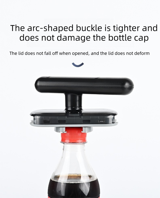2 pack Black Creative Multi-Functional ABS Can and Bottle Opener - Non-Slip, Effort-Saving Jar Lid Opener for Home Kitchen Use - V888-ELOSUNG50117 2 pack Black Creative Multi-Functional ABS Can and Bottle Opener - Non-Slip, Effort-Saving Jar Lid Opener for Home Kitchen Use - Image 3