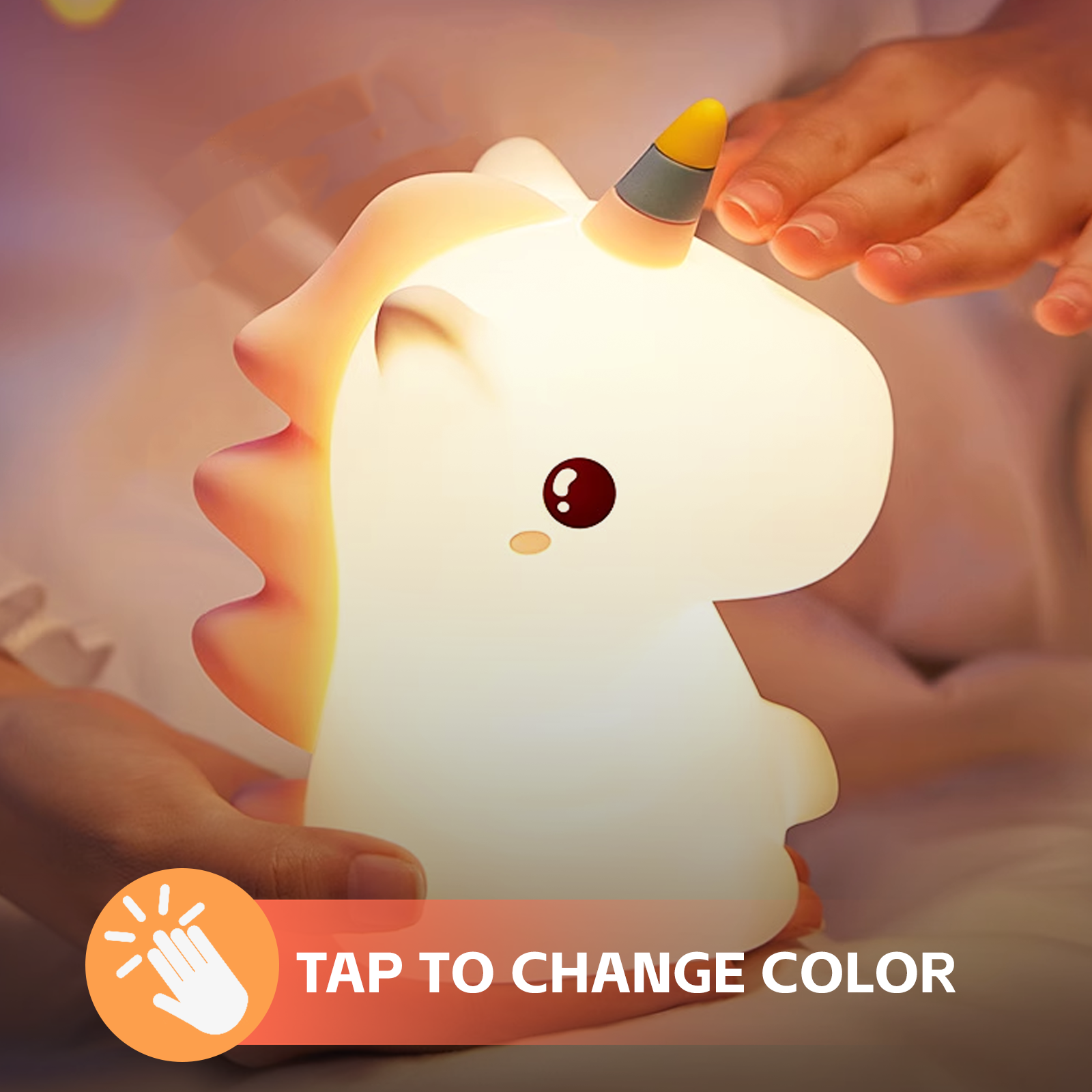 Squishy Uniconrn Night Light - V915-BR0117 Squishy Uniconrn Night Light - Image 4