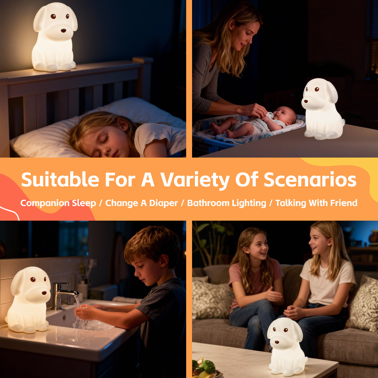 Squishy Dog Night Light - V915-BR0120 Squishy Dog Night Light - Image 3