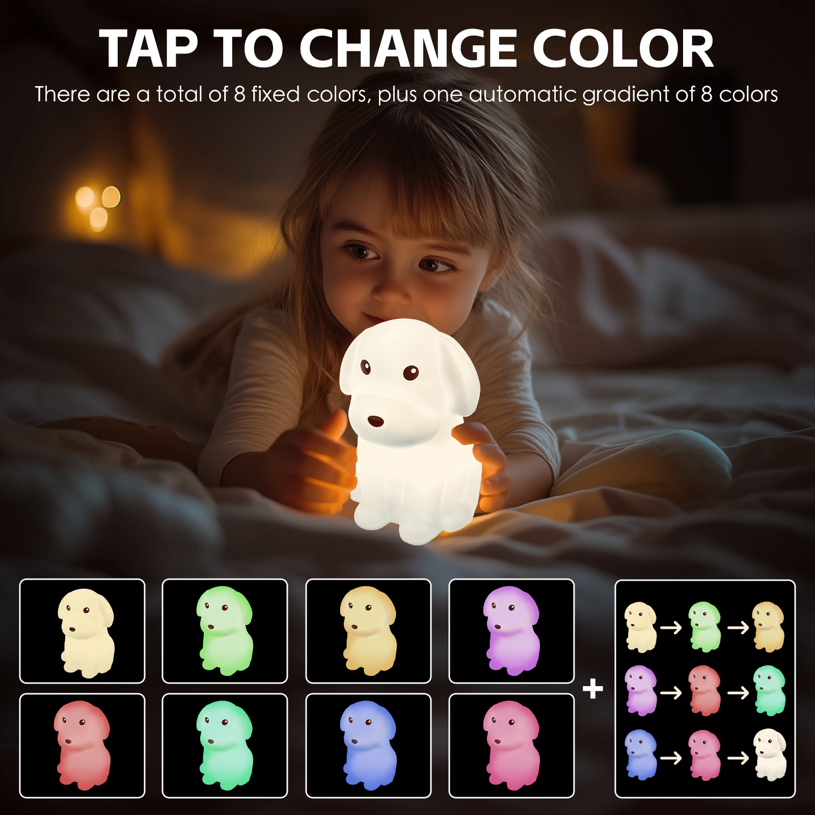 Squishy Dog Night Light - V915-BR0120 Squishy Dog Night Light - Image 5