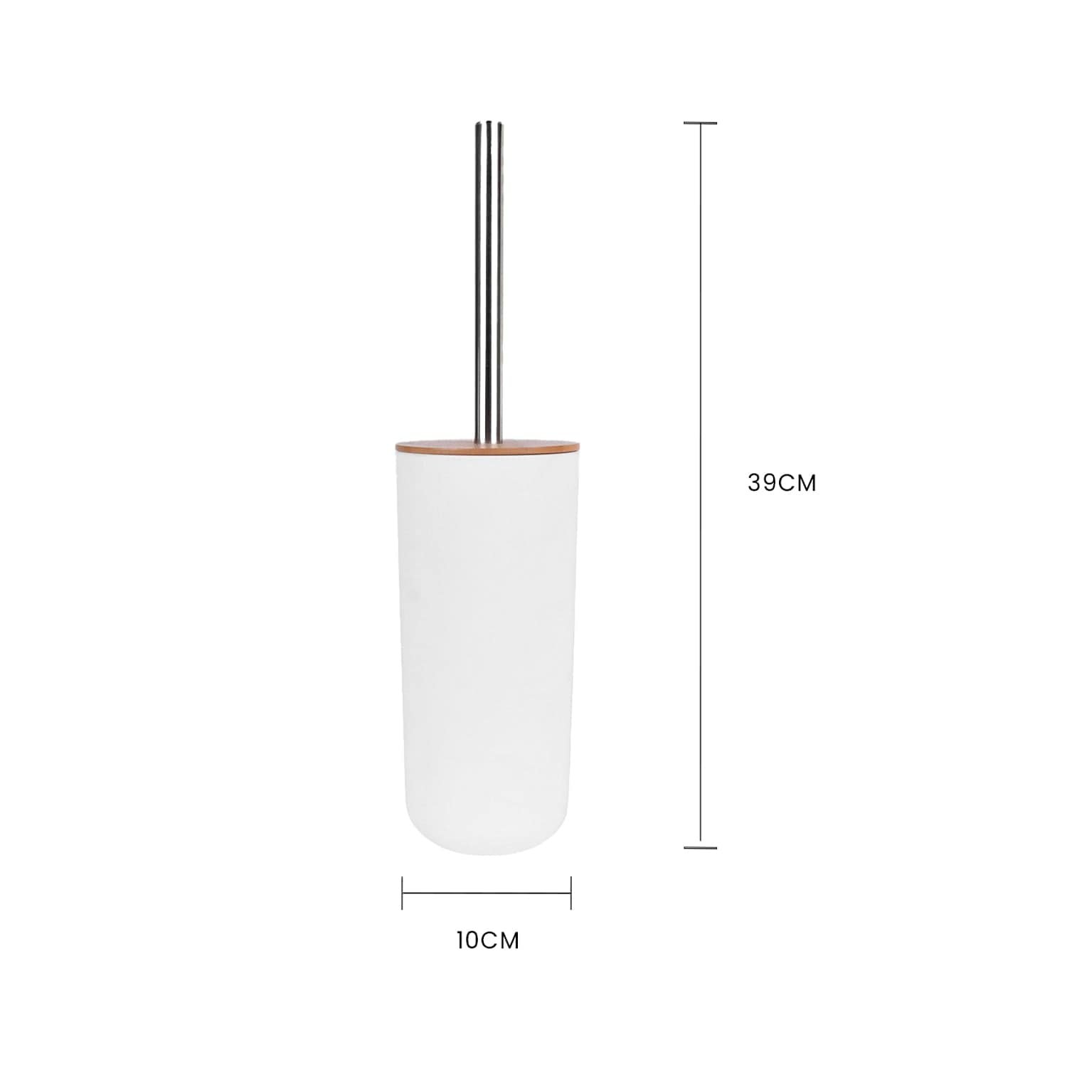 Bamboo Lid Toilet Brush - V915-HO0313 Bamboo Lid Toilet Brush - Image 3