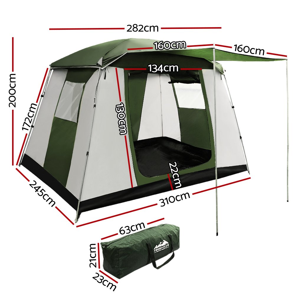Weisshorn Family Camping Tent 6 Person Hiking Beach Tents Dome Shelter - TENT-C-CA6 Weisshorn Family Camping Tent 6 Person Hiking Beach Tents Dome Shelter - Image 2