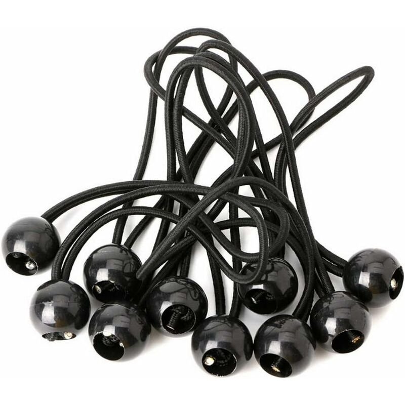 12 pcs Black Tarpaulin Bungees Balls Tarp Bungee Cord For Banner, Tarpaulins, Pavilions, Tents, Tent Bungee Hooks, - V1188-MS-227-2223 12 pcs Black Tarpaulin Bungees Balls Tarp Bungee Cord For Banner, Tarpaulins, Pavilions, Tents, Tent Bungee Hooks, - Image 4