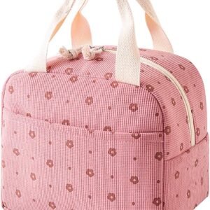 Women's Insulated Lunch Bag - Pink Insulated Bag for Work and School