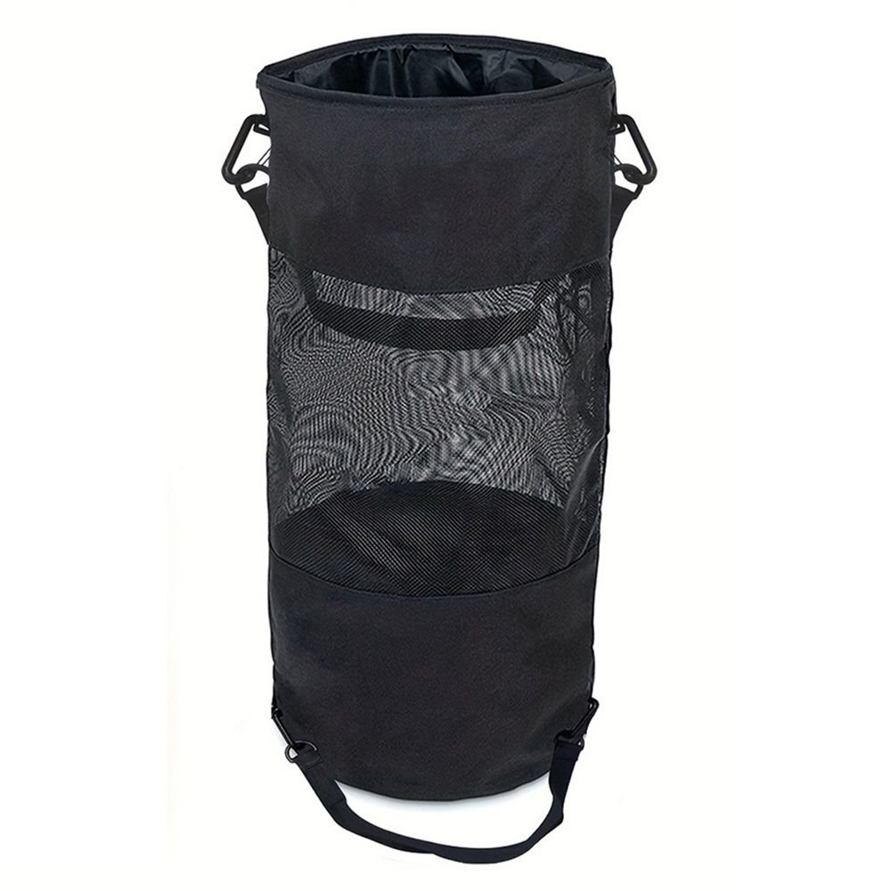 2 Pack Boat Trash Bag, Portable Trash Mesh Bags, Boats Trash Can Boat Garbage Container Boat Accessories for Boat Kayak Camper Fishing Cabin Storage Men Women Adult（black）