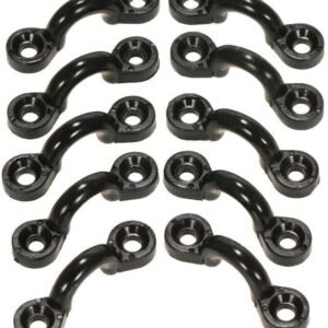 10pcs Nylon Pad Eye Straps Bimini Top Strap,Deck Loops, Kayak Anchor Boat Mount, Fitting Canoe Deck Sailing Rigging seakayak Tie