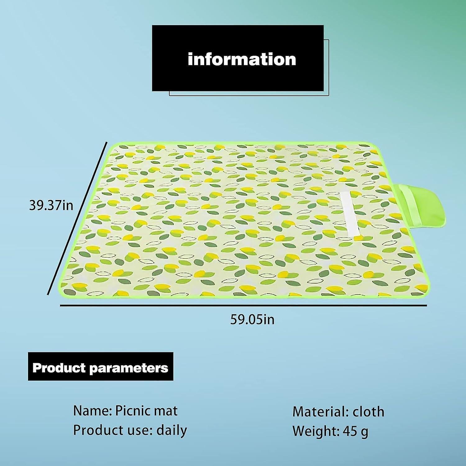 Picnic blanket waterproof picnic beach carpet pattern - V1263-JX-1901 Picnic blanket waterproof picnic beach carpet pattern - Image 2