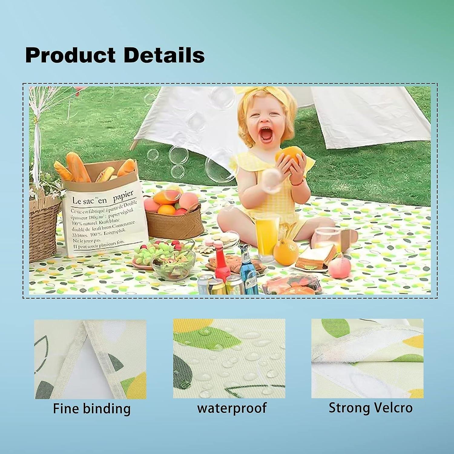 Picnic blanket waterproof picnic beach carpet pattern - V1263-JX-1901 Picnic blanket waterproof picnic beach carpet pattern - Image 3