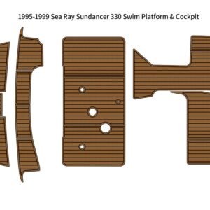 1995-1999 Sea Ray Sundancer 330 Swim Platform Cockpit Pad Boat EVA Foam Faux Teak Floor SeaDek MarineMat Gatorstep Style Self Adhesive