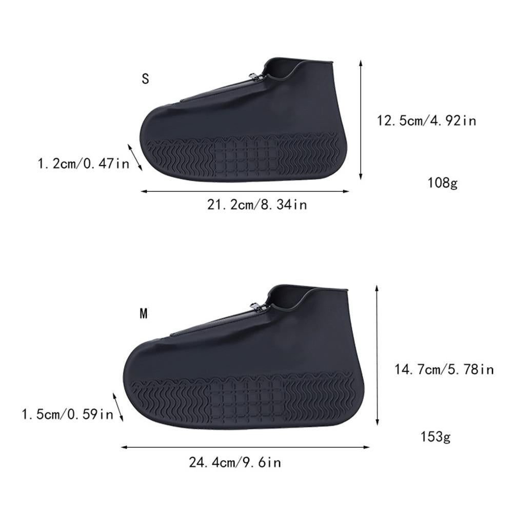 Waterproof Silicone Shoe Covers Reusable Overshoes - Red - S - V1308-DSZKI-451-1 Waterproof Silicone Shoe Covers Reusable Overshoes - Red - S - Image 2