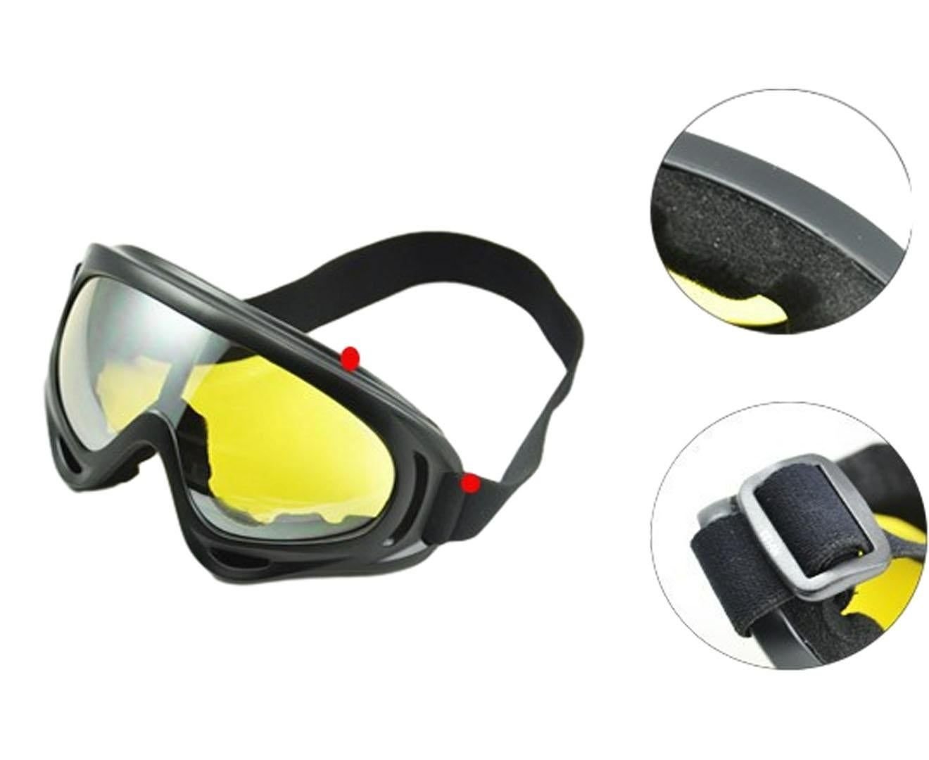 1 Pair of Ski Goggles Skiing Glasses Snow Goggles Men Women-Yellow - V1308-DSZKI-485-2 1 Pair of Ski Goggles Skiing Glasses Snow Goggles Men Women-Yellow - Image 2