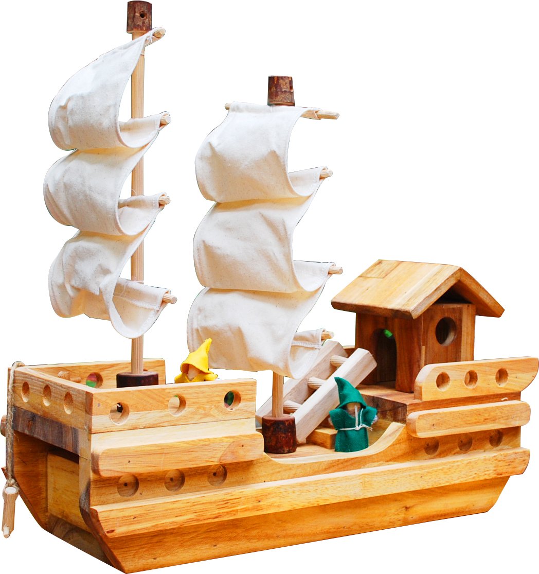 Wooden Pirate Ship - V59-860 Wooden Pirate Ship