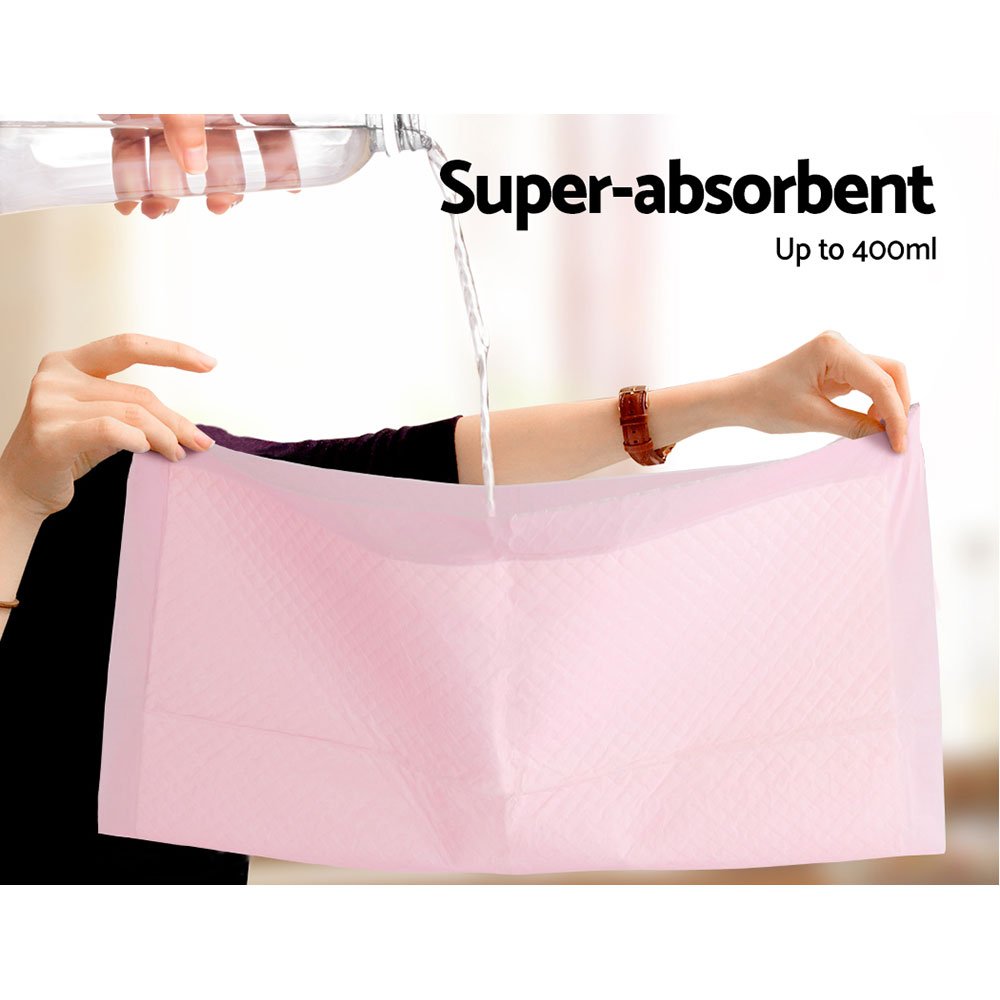 i.Pet Pet Training Pads 400pcs 60x60cm Puppy Dog Toilet Pee Indoor Super Absorbent Pink - PET-PAD-PK-400 i.Pet Pet Training Pads 400pcs 60x60cm Puppy Dog Toilet Pee Indoor Super Absorbent Pink - Image 6
