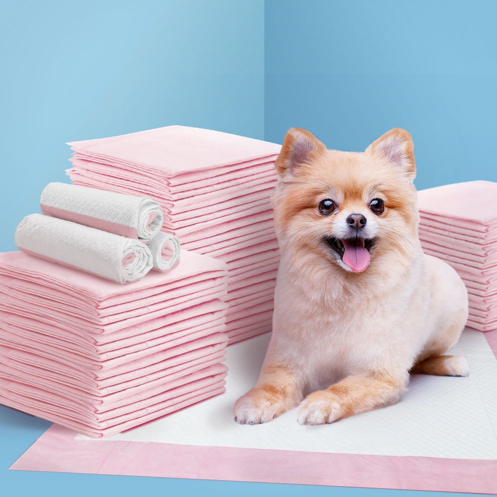 i.Pet Pet Training Pads 400pcs 60x60cm Puppy Dog Toilet Pee Indoor Super Absorbent Pink - PET-PAD-PK-400 i.Pet Pet Training Pads 400pcs 60x60cm Puppy Dog Toilet Pee Indoor Super Absorbent Pink - Image 8
