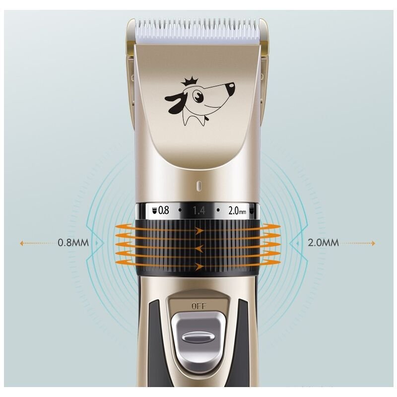 Professional Dog Clippers for Long Thick Hair Rechargeable Electric Clipper Set for Dogs and Cats - V1188-MS-710-132 Professional Dog Clippers for Long Thick Hair Rechargeable Electric Clipper Set for Dogs and Cats - Image 2