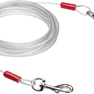 Dog leash - 10 m - cat leash - Active and Large Dogs - Bite-resistant - Retractable leash - Steel cable - Pet leash - Very Hard - bold - Sturdy - Thick - Practical - Unbreakable - Lots of playtime fun - Prevents getting lost - Free play on the lawn