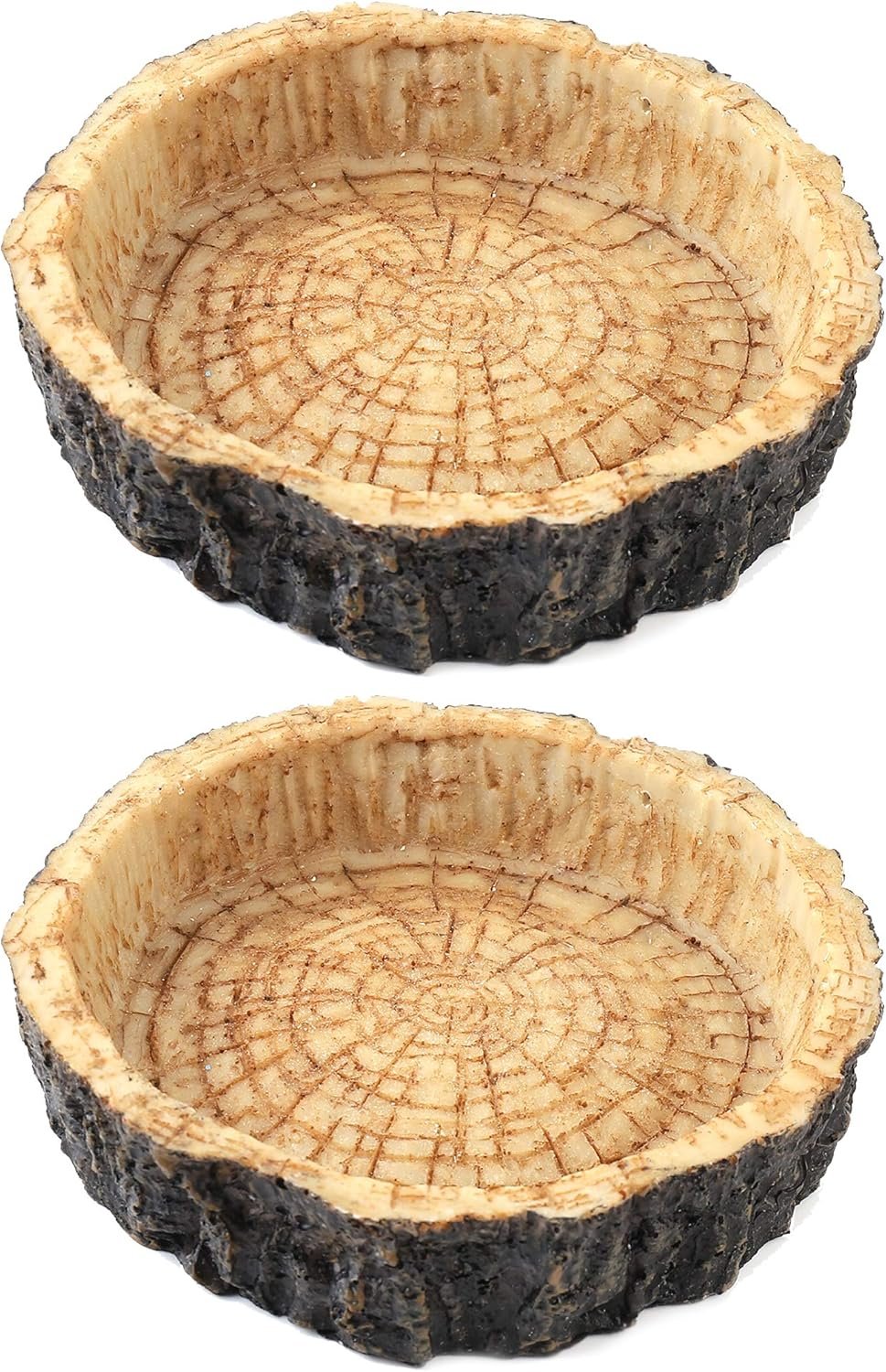 2 Pack Reptile Water and Food Bowls, Novelty Food Bowl for Lizards, Young Bearded Dragons, Small Snakes and More - Made from BPA-Free Plastic - V1258-DP02-B-1222 2 Pack Reptile Water and Food Bowls, Novelty Food Bowl for Lizards, Young Bearded Dragons, Small Snakes and More - Made from BPA-Free Plastic