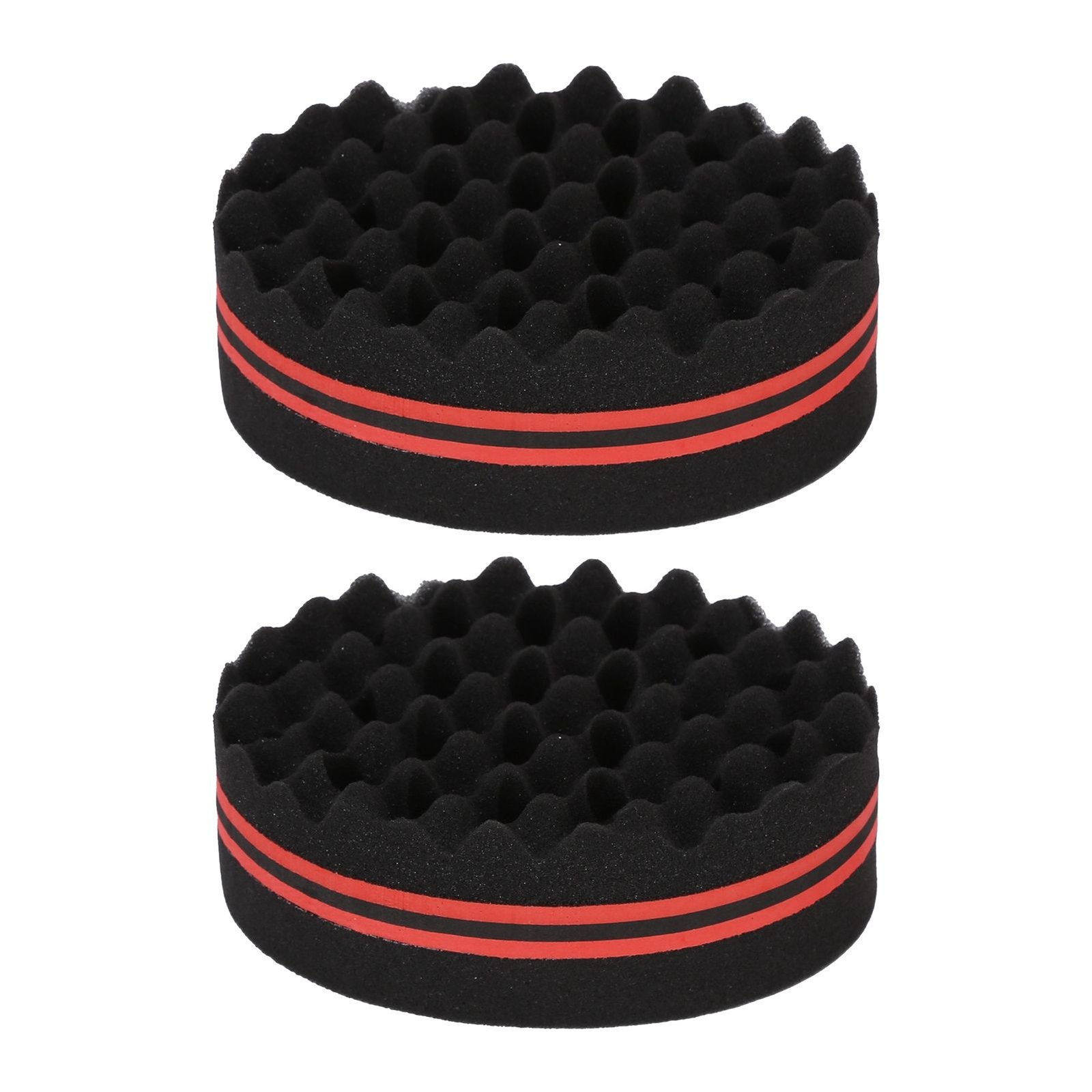 Home - 2PCS Double Sided Hair Curl Sponge 22 Hole Wavy Hair Sponge Brush Styling Tools for Home Salon