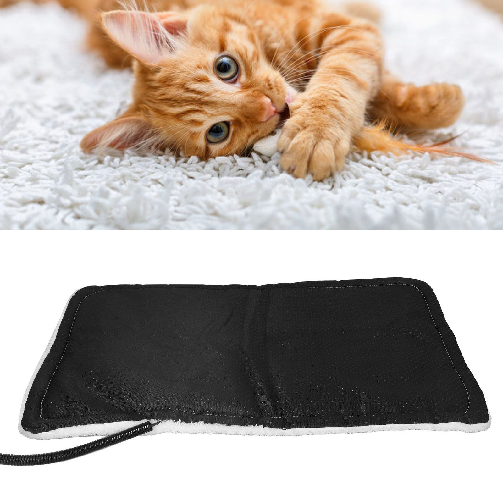 10W 5V Pet Heated Bed USB Interface Electric Bite Resistant Pet Heating Pad for Dogs Cats 75x55x2cm / 29.5x21.7x0.8in - V1294-YM3114220087112-0421 10W 5V Pet Heated Bed USB Interface Electric Bite Resistant Pet Heating Pad for Dogs Cats 75x55x2cm / 29.5x21.7x0.8in - Image 12