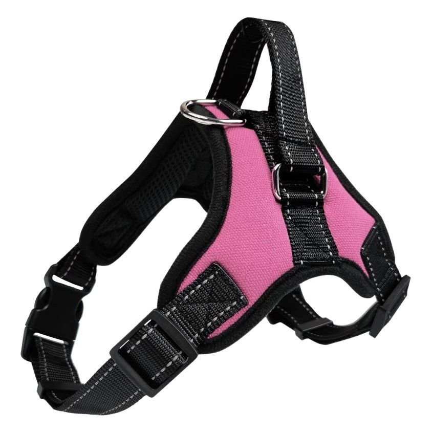 YOBI bear Dog Harness Retractable Vest Cloth Blue 1.5 m reflective rope S