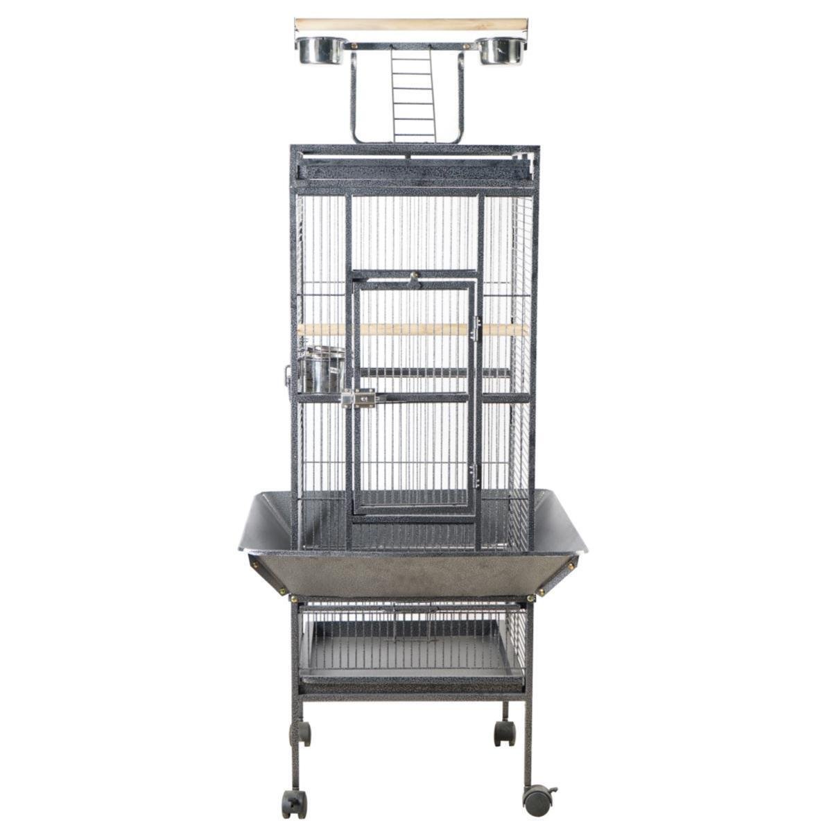 YES4PETS 153 cm Large Bird Budgie Cage Parrot Aviary With Metal Tray and Wheel - V278-2100-1 YES4PETS 153 cm Large Bird Budgie Cage Parrot Aviary With Metal Tray and Wheel - Image 3