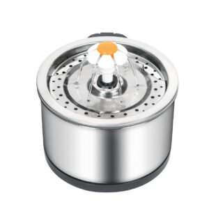 YES4PETS Automatic Electric Pet Water Fountain Dog Cat Stainless Steel Feeder Bowl Dispenser