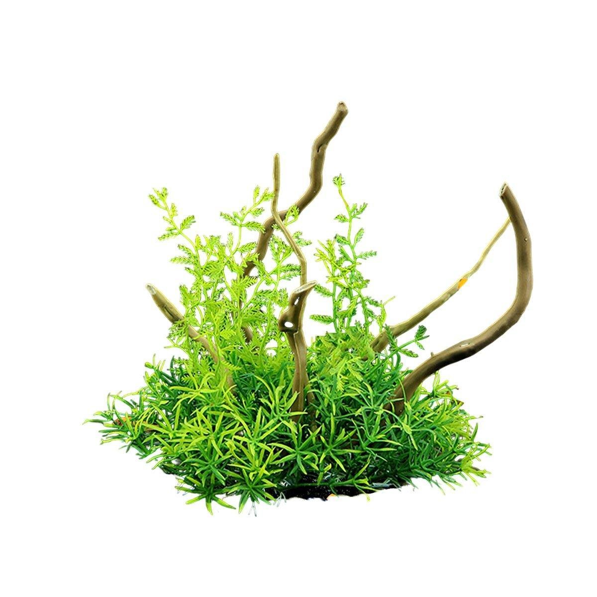 Aquarium Landscaping Decoration Artificial Wood and Plants Fish Tank Ornament - CM1904-Green - V528-DEADWOOD-CM1904-246073 Aquarium Landscaping Decoration Artificial Wood and Plants Fish Tank Ornament - CM1904-Green - Image 7