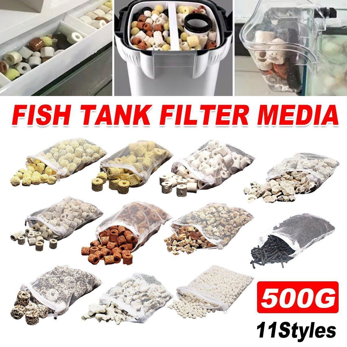 500g Fish Tank Water Filter Media Aquarium Filtration Material Sponge Pad - Bio-Beads