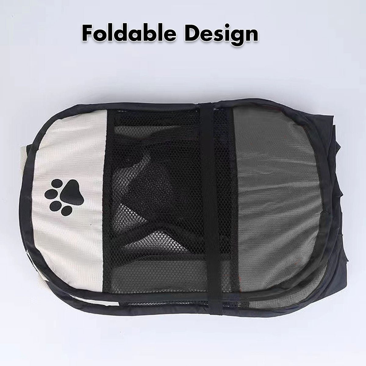 8 Panel Pet Dog Cat Crate Play Pen Bags Kennel Portable Tent Playpen Puppy Cage Extra Large Grey - V610-SOFPLAYPEN-XL-GREY 8 Panel Pet Dog Cat Crate Play Pen Bags Kennel Portable Tent Playpen Puppy Cage Extra Large Grey - Image 3