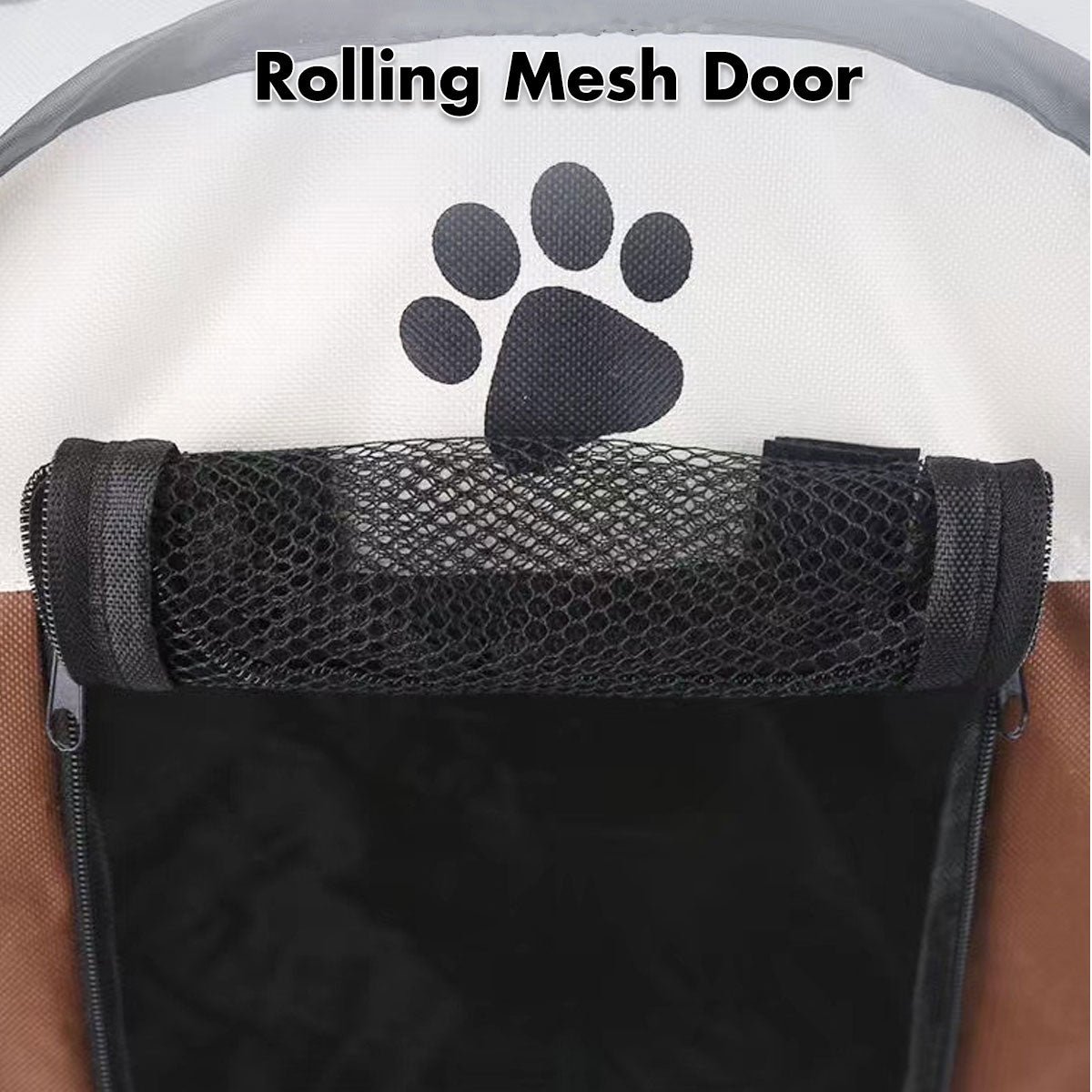 8 Panel Pet Dog Cat Crate Play Pen Bags Kennel Portable Tent Playpen Puppy Cage Extra Large Grey - V610-SOFPLAYPEN-XL-GREY 8 Panel Pet Dog Cat Crate Play Pen Bags Kennel Portable Tent Playpen Puppy Cage Extra Large Grey - Image 7